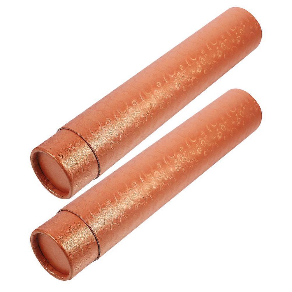 2pcs Extendable Poster Tube for Paintings Drawings Artworks Reusable Telescoping Calligraphy Drafting Tube Carrying Case
