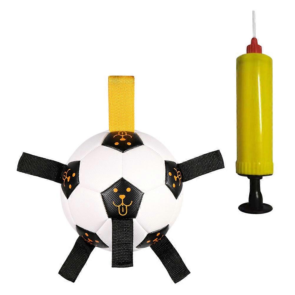 Dog Chew Toy Soccer Shape Outdoor Play Tpu Assorted Color Designed for Reduce Loneliness 1 Set