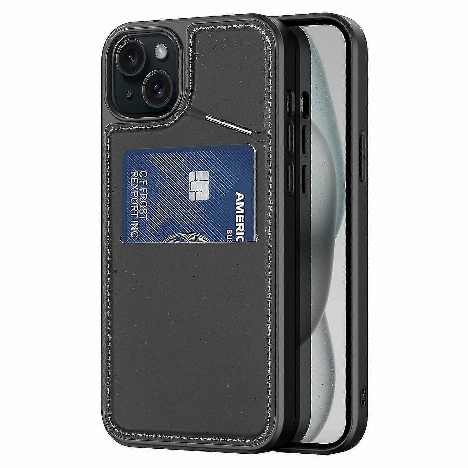 Magnetic Kickstand Case with Card Holder for  15 Plus