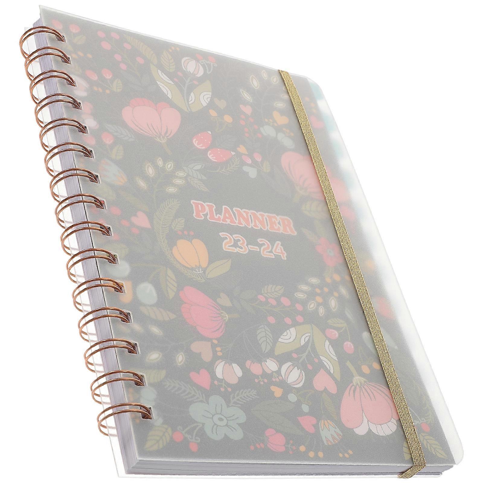 Convenient Academic Planner Portable Planner Notepad Students Schedule Management Assorted Color 22x16x1.5cm 1Pcs