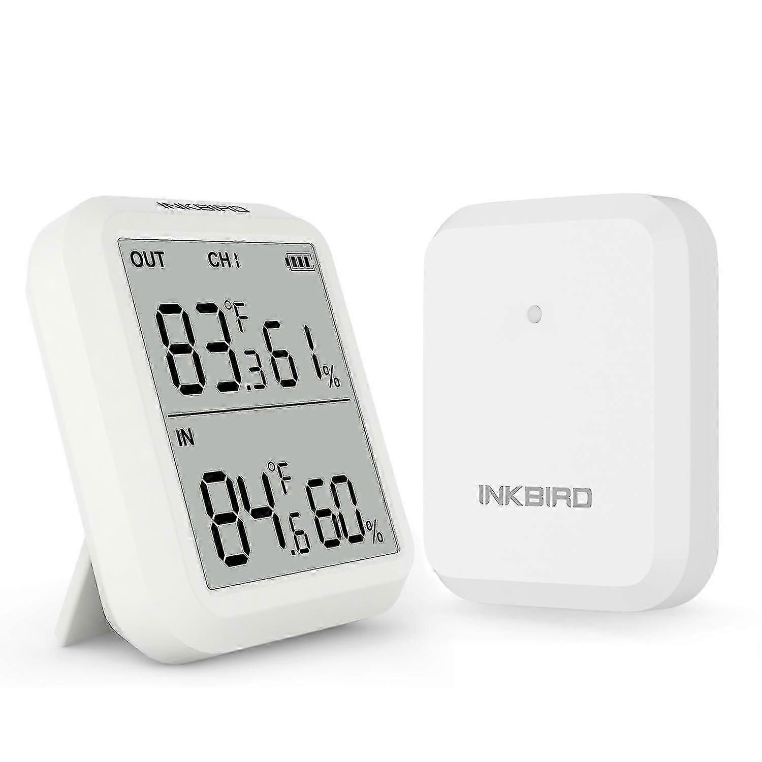 Inkbird Ith-20r Wireless Thermometer Hygrometer Temperature Humidity Sensor With Remote Transmitter For Home Weather Station Use