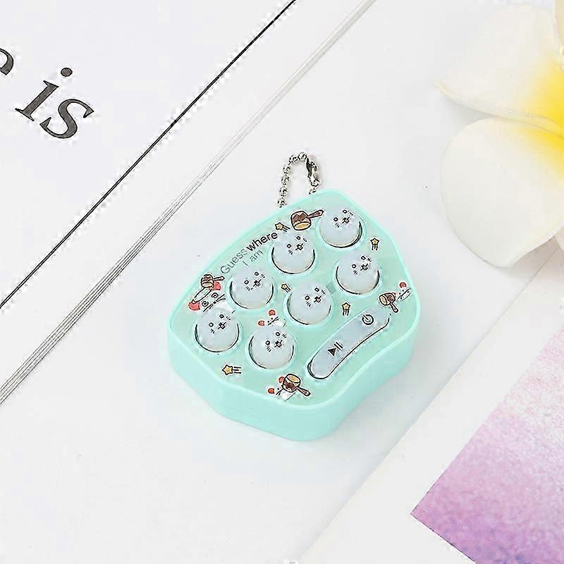 Mini Hamster Memory Game Toy Keyring Cyan 145mAh Battery