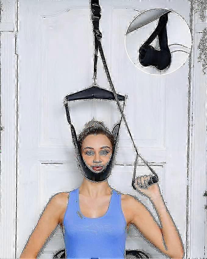 Portable Neck Traction Device for Cervical Pain Relief and Spinal Stretching