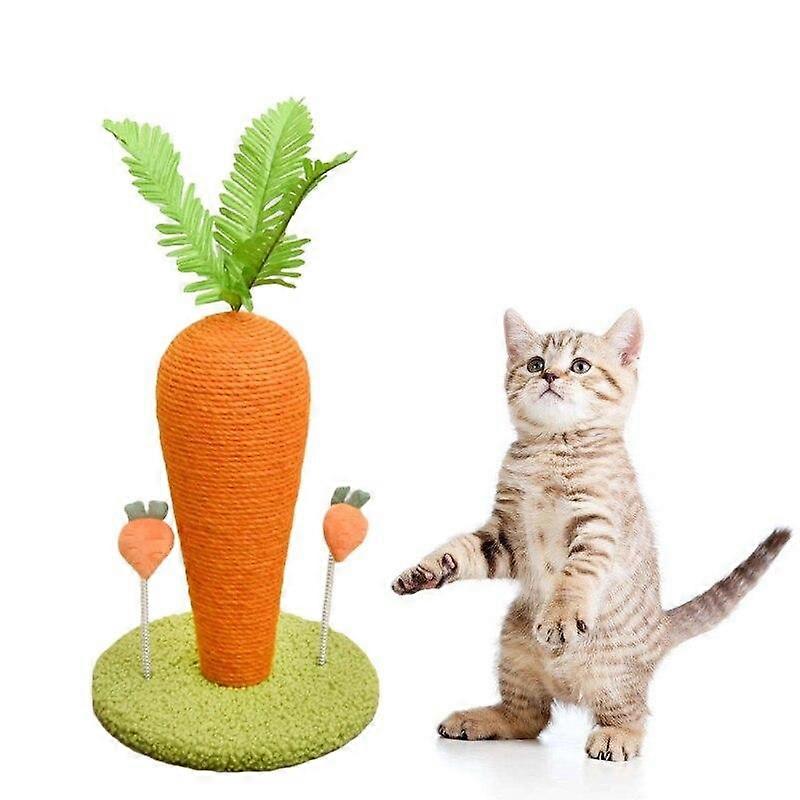 Vegetable Scratch Post Orange Tickle Vertical Kitten Carrot Scratch Board Supplies Modeling