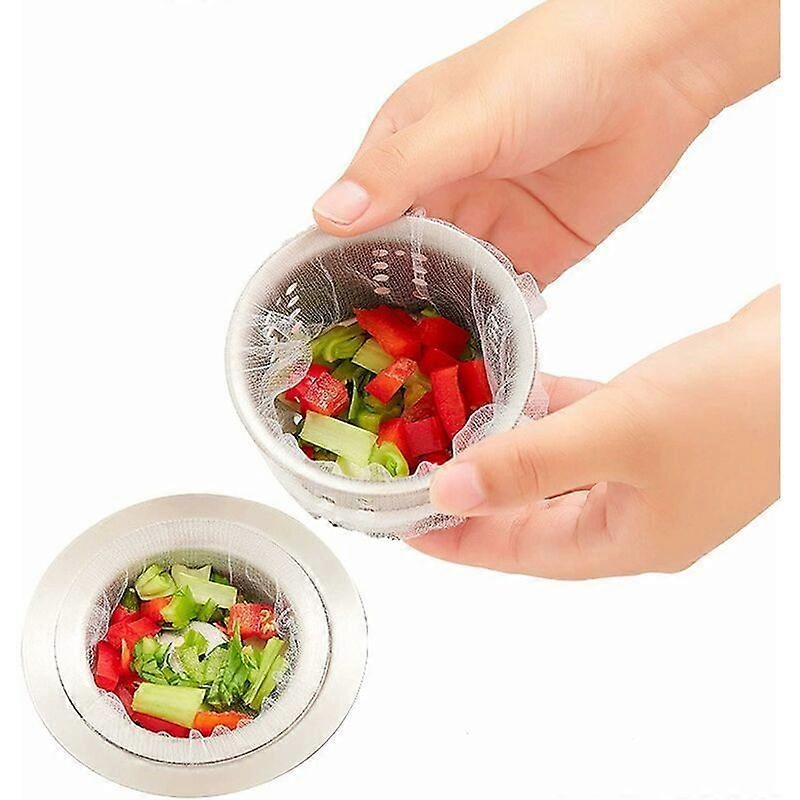 NO Kitchen Sink Filter, 100 Pieces Mesh Strainer Net Sewer Filter Net Disposable