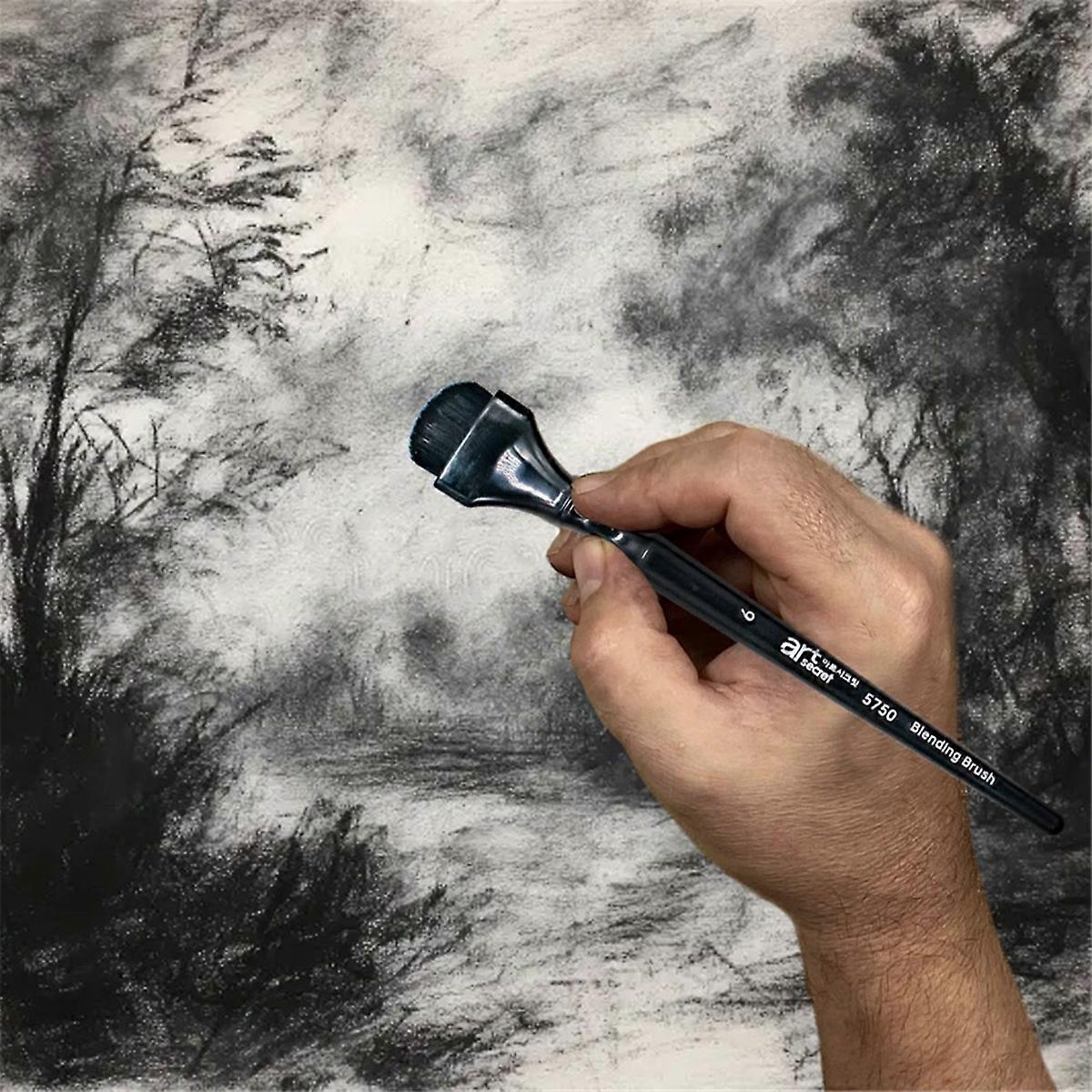 Charcoal Drawing Blending Brushes Set for Painting Sketch Drawing Tools Charcoal Ink Blending Suppl