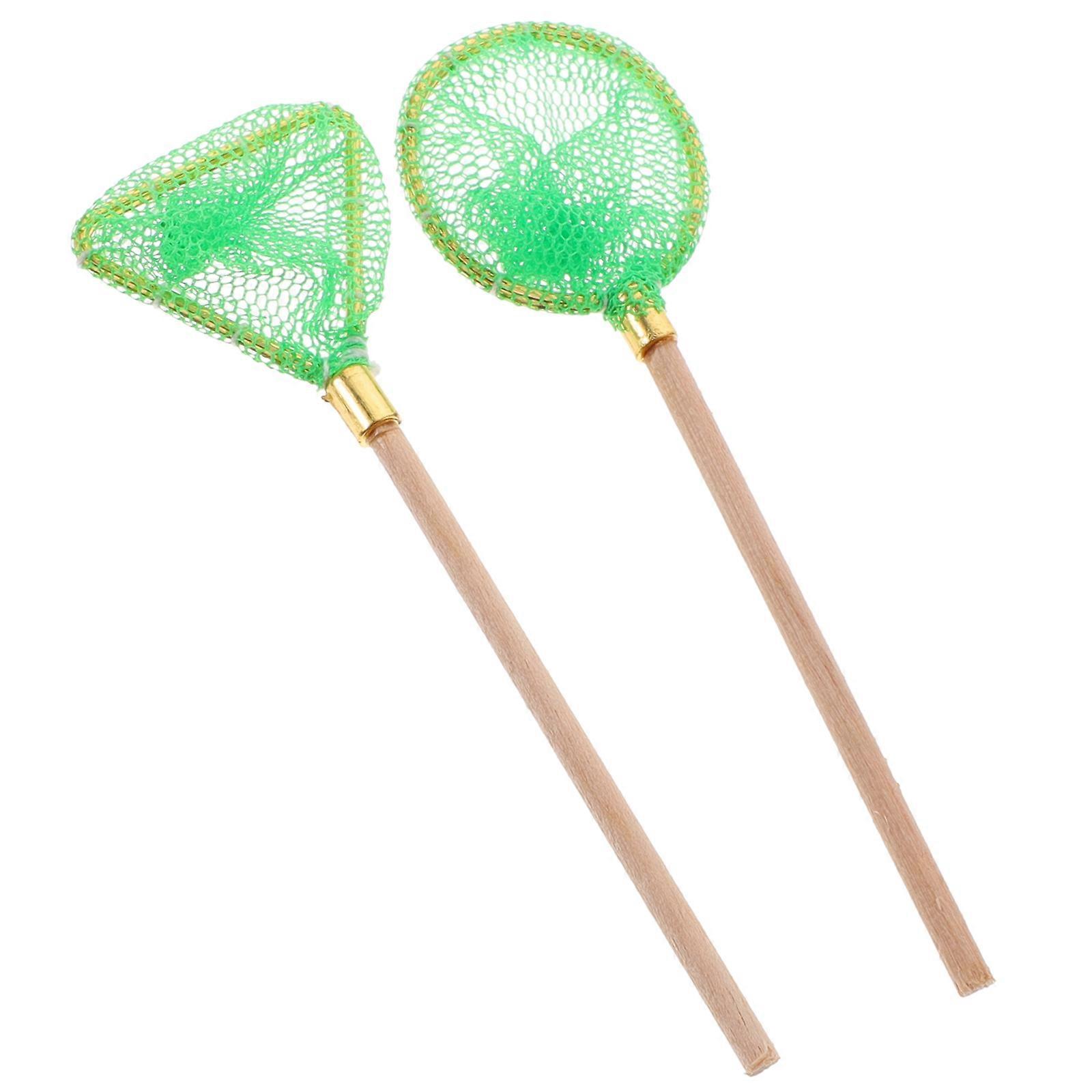 Miniature Fishing Net for Kids Use 10Pcs Mini Fishing Net Toy Accessories