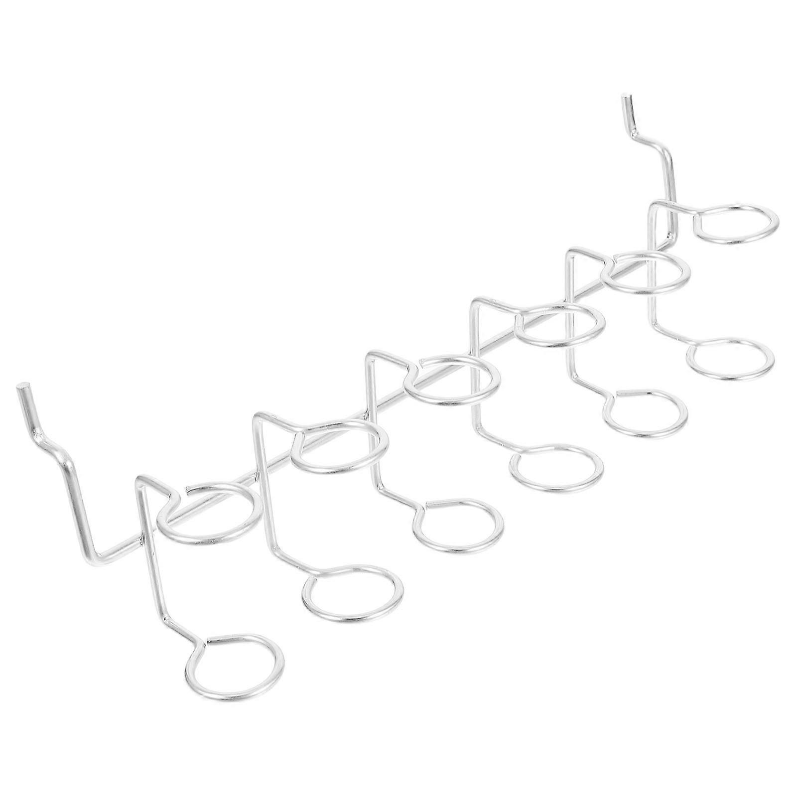 Iron Hooks for Pegboard Hanging Tools Silver for Organizing Use