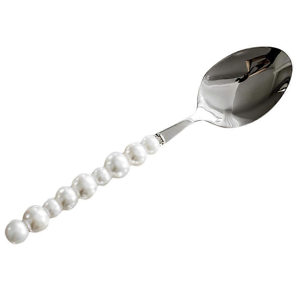Western Cutlery Flatware for Home 4Pcs Pearl Beading Handle Metal Dinnerware Set