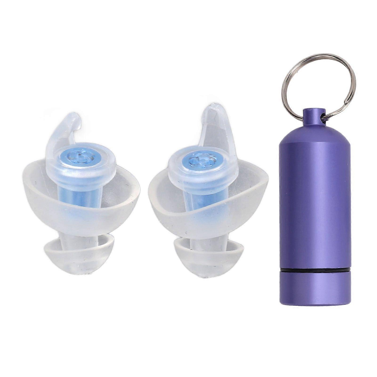 Concert Ear Plugs Liquid Silicone Ergonomic Noise Reduction High Fidelity Music Ear Plugs with Storage Case for Sleeping