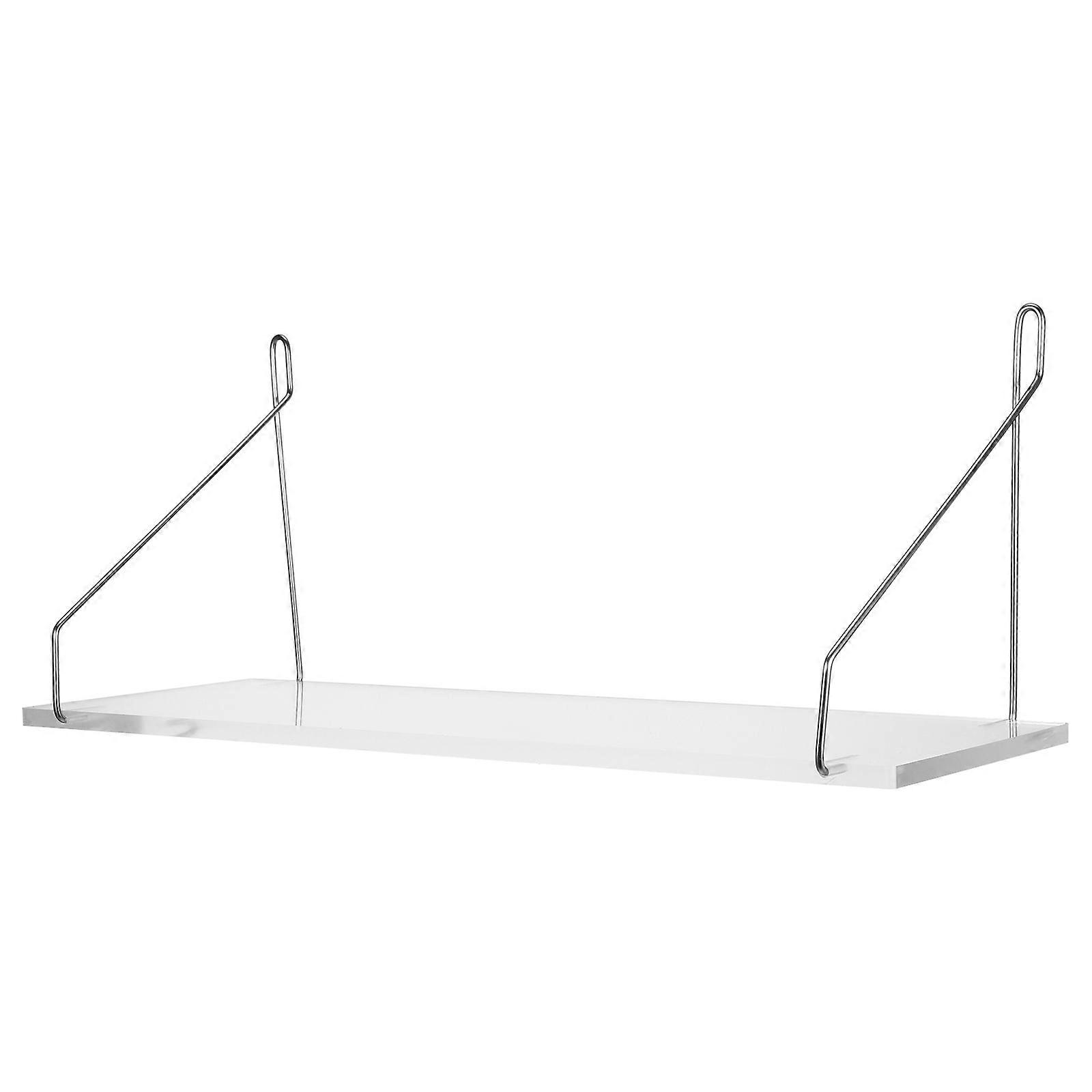 Acrylic Floating Shelf Wall Mount for Storage Use 2Pcs Transparent Wall Shelf