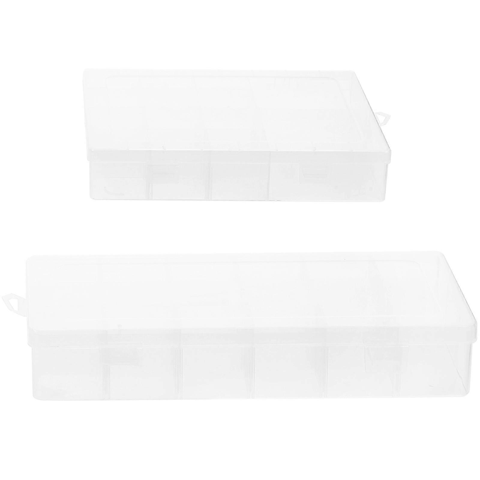 Plastic Organizer Box Small Parts Organizer for Storage 2Pcs Multi-Functional