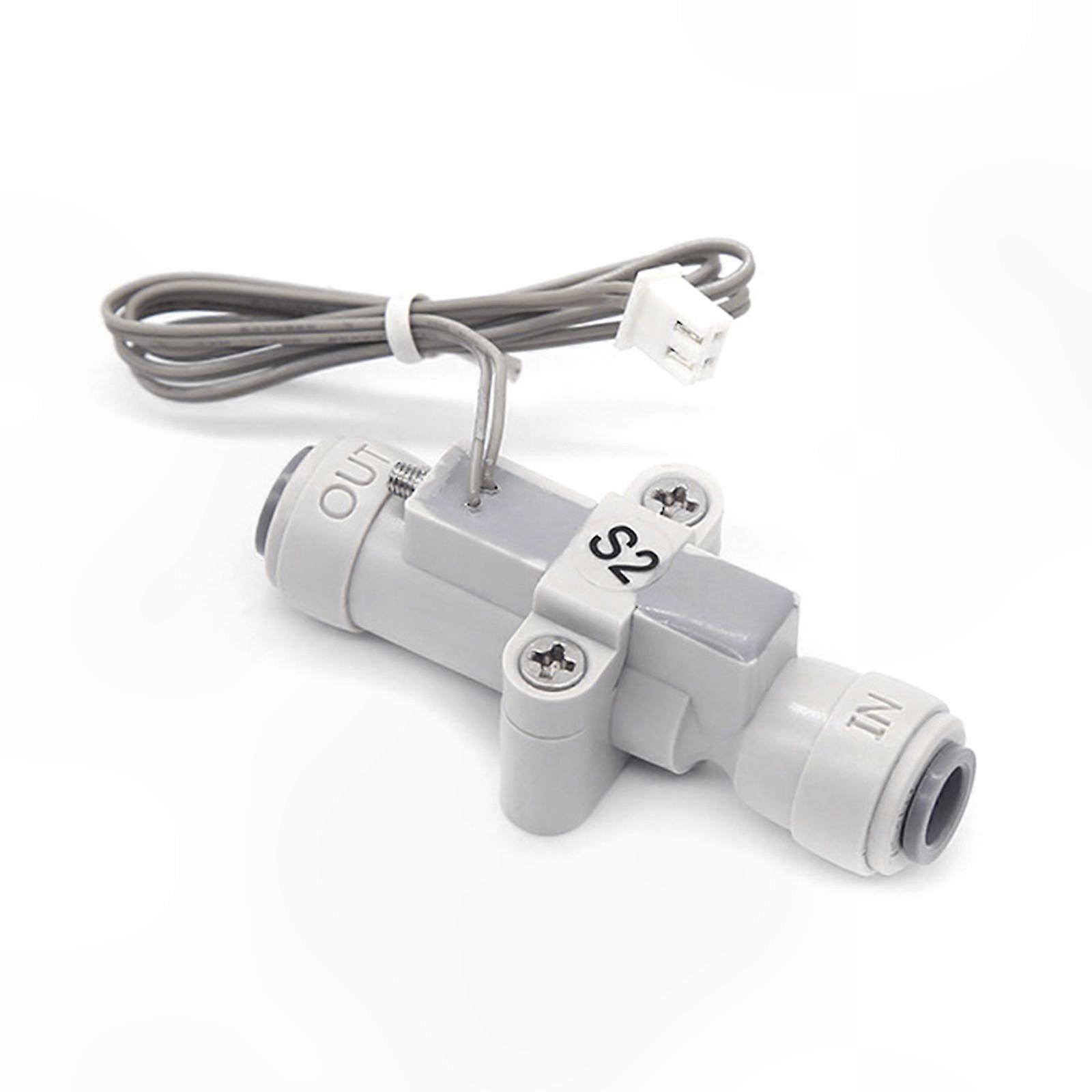 Food-Grade Water Flow Sensor, 1/4" Fluid Meter for Purifiers, Switch Flowmeter for Liquid Monitoring