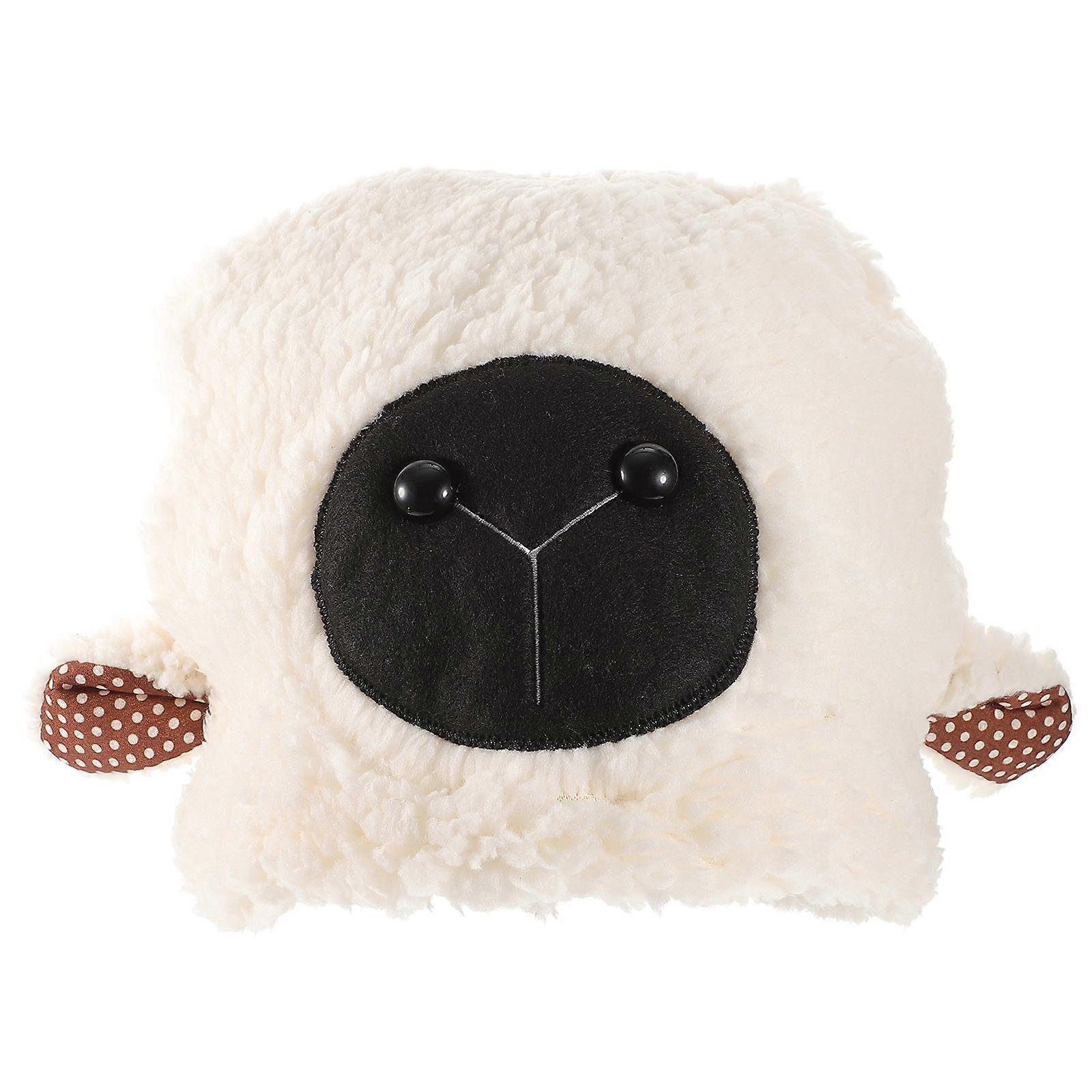 Cartoon Photography Props Plush Sheep Ear Hat for Kids Use 2Pcs White Headgear
