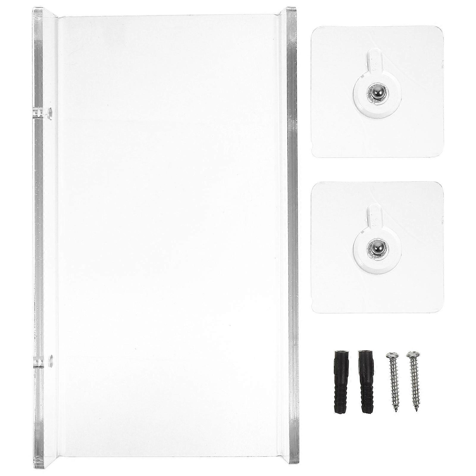 Acrylic Wall Shelf U Shape Design for Bathroom Storage 3Pcs Pack