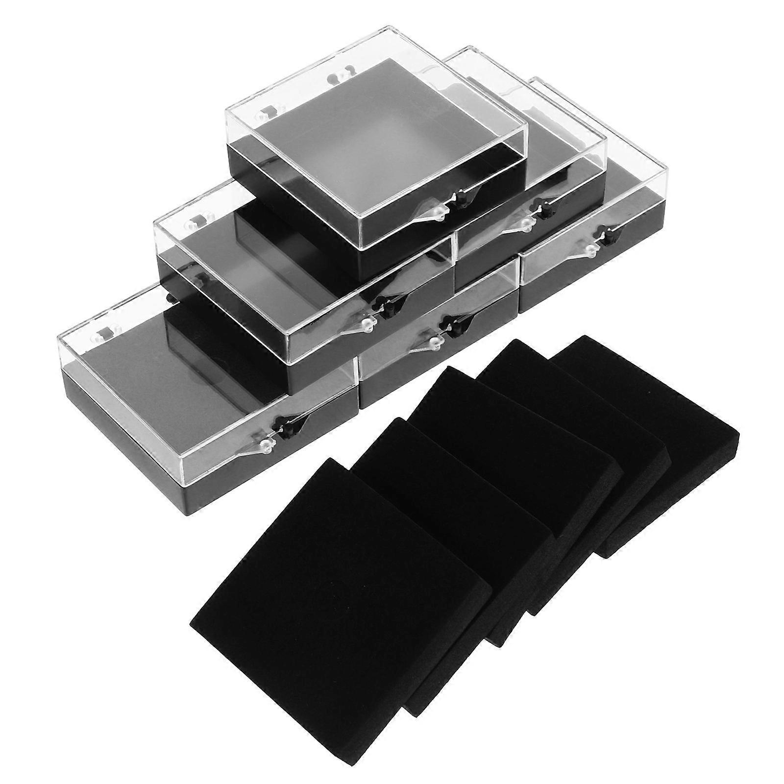 Medal Display Square Badge Presentation Box for Gemstone Holder 12Pcs