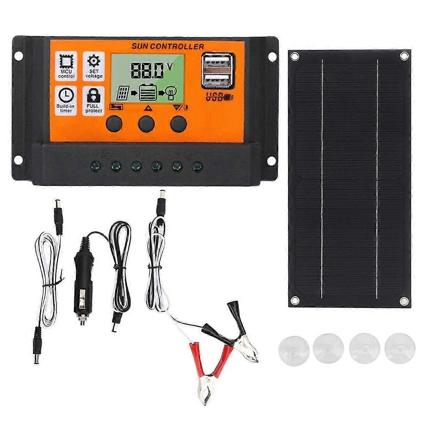 600W Solar Panel Kit with 100A 18V Charge Controller Solar Charging