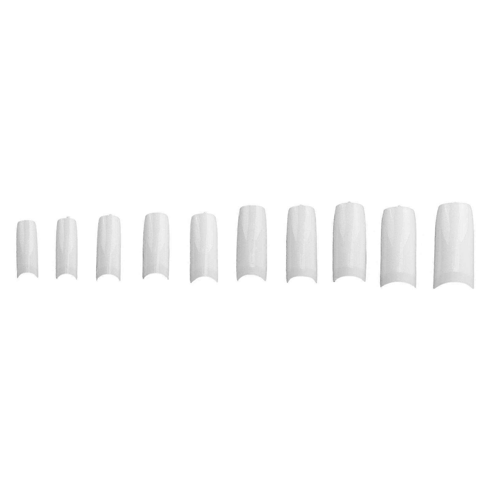 Woosien 10pcs Professionnel Nail Tip Maison Salon Portable Femmes Faux Faux Ongles Set Manucure Tool