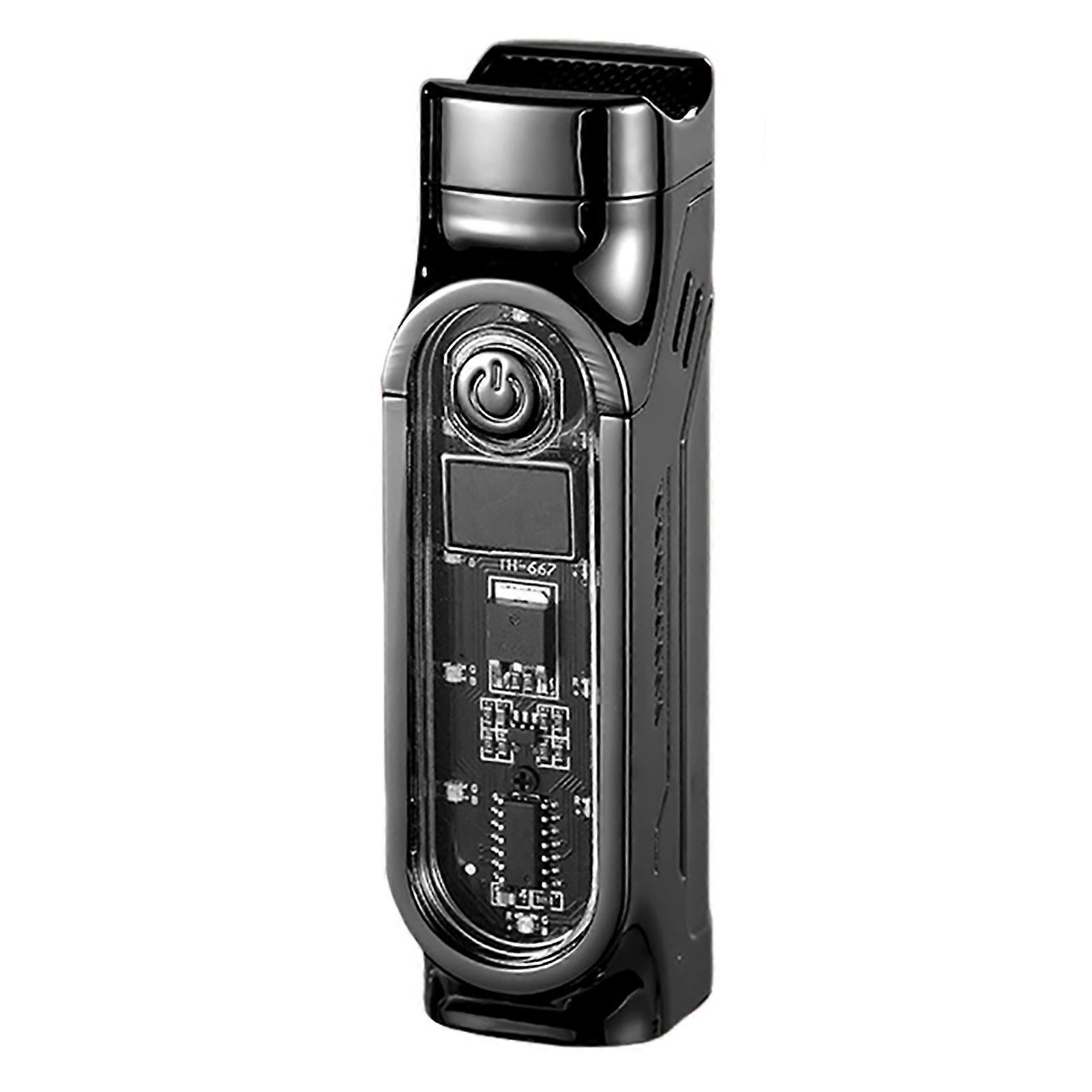 Cigars Lighter Triple Jet-Torch Triple powerful jet-flame for fast, windproof ignition. Great Present Idea for Dad