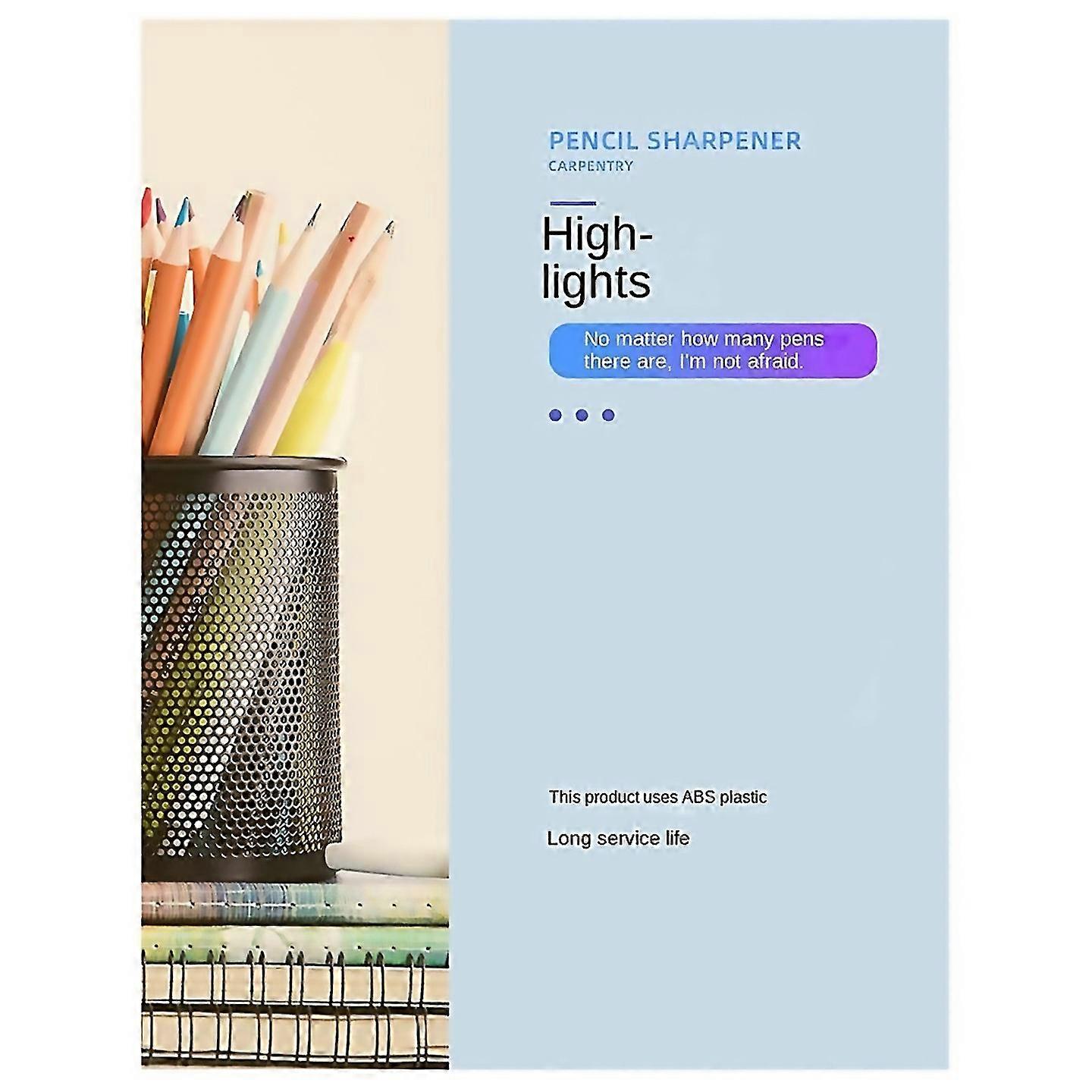 For Carpenters Pencil Sharpener Single Hole Pencil Sharpener Red