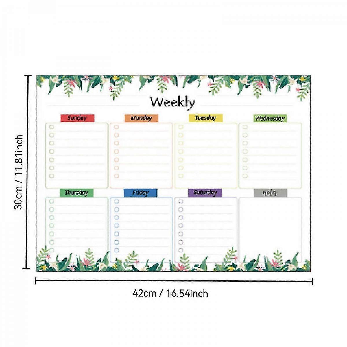 Calendar Can Be Written Magnetic Monthly Weekly Schedule Can Be Attached To The Refrigerator Blackboard 8ml