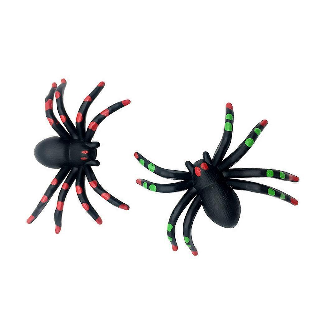 4Pcs Spider Shape Tire Cap for Car Valve Protection Red