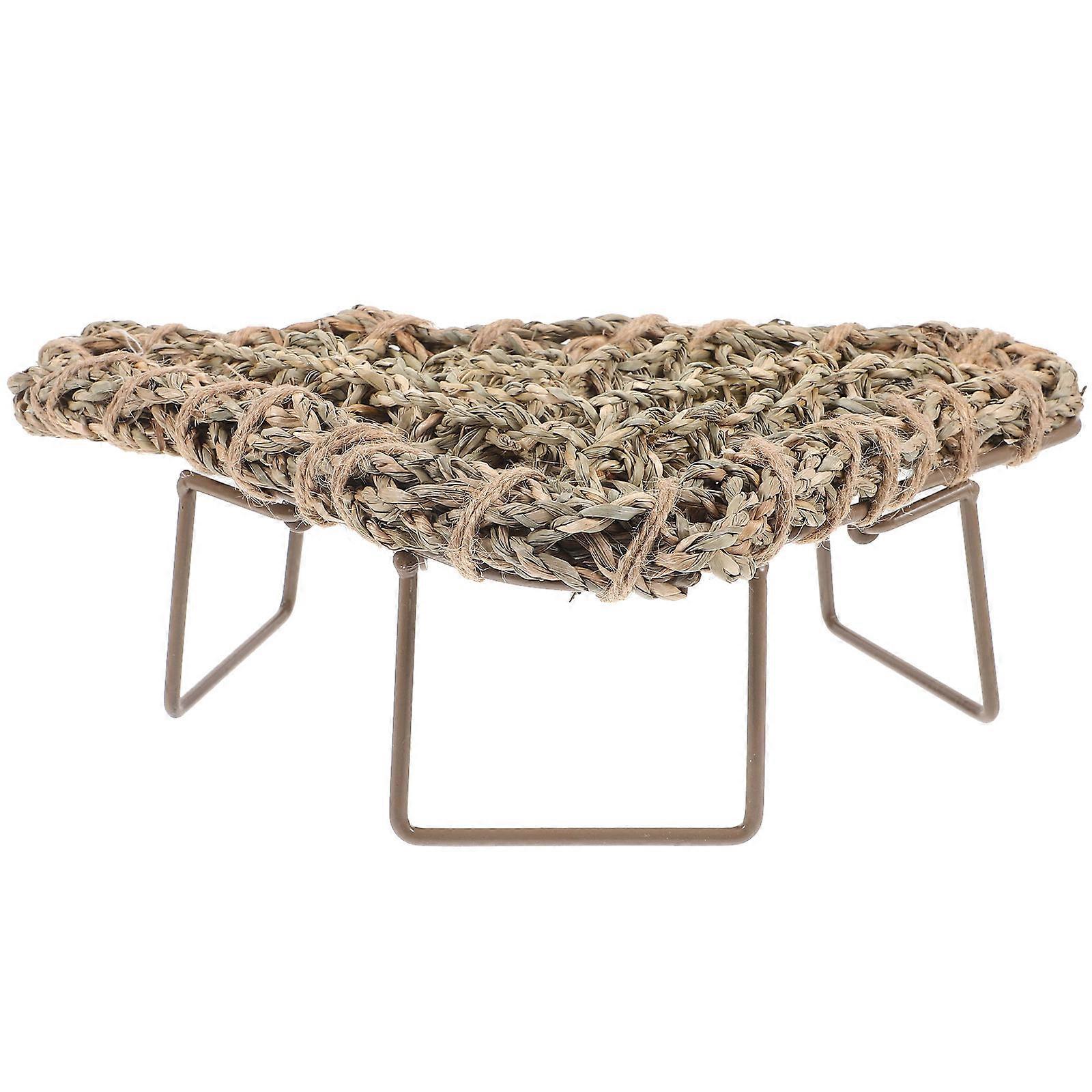 Lizard Lounger Bed 3Pcs For Bearded Dragon Lizard Gecko And Hamster With Light Brown Triangular Design For Sleeping Needs
