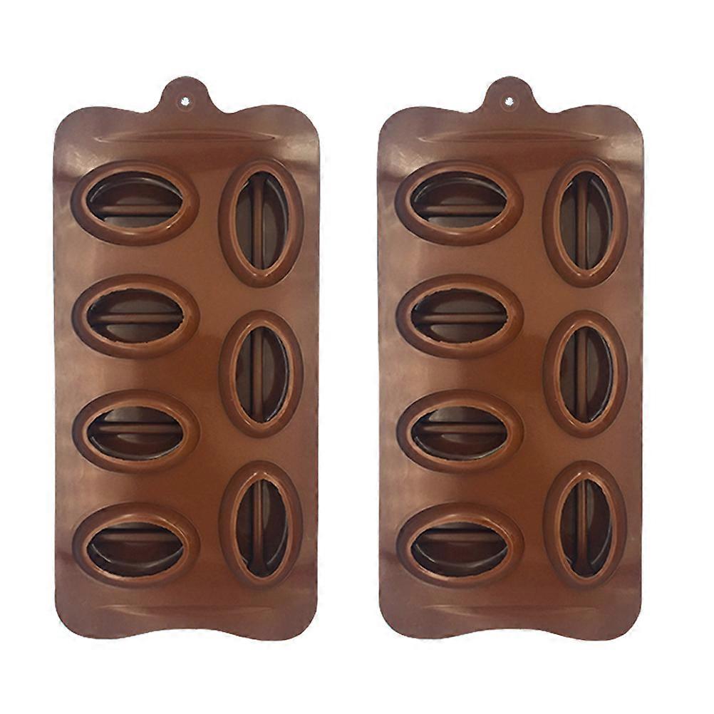 Candy Molds Silicone Cake Molds for Baking Use 4Pcs Coffee Bean Shapes Set
