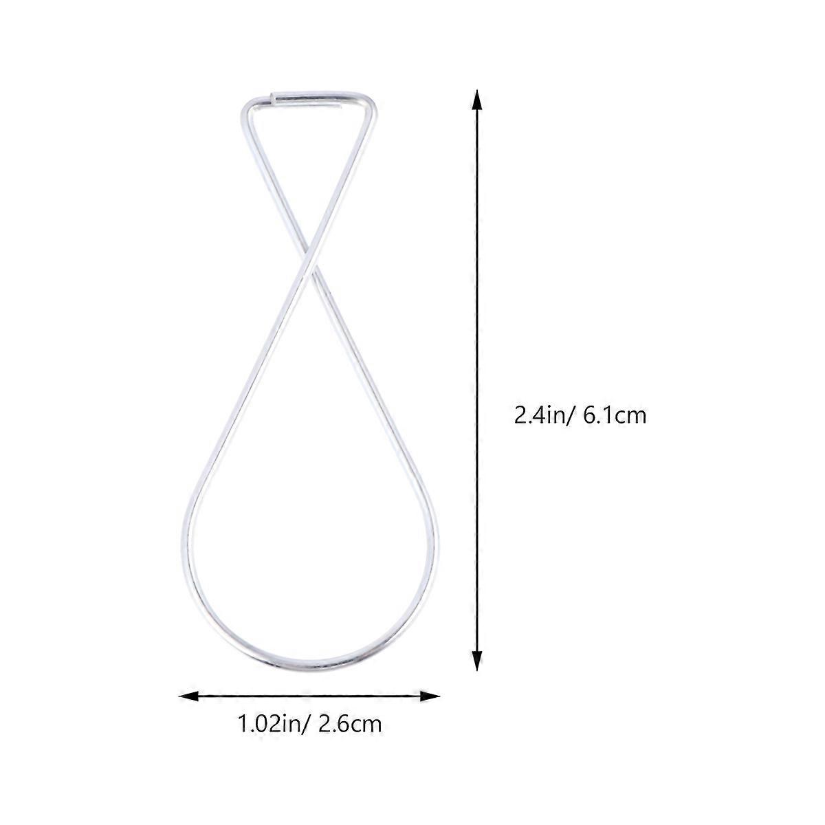 Ceiling Utility Hooks Hook Clamp Ceiling Tile Hook T-shaped Practical Design 6.1X2.6Cm Ceiling Hanging 60Pack