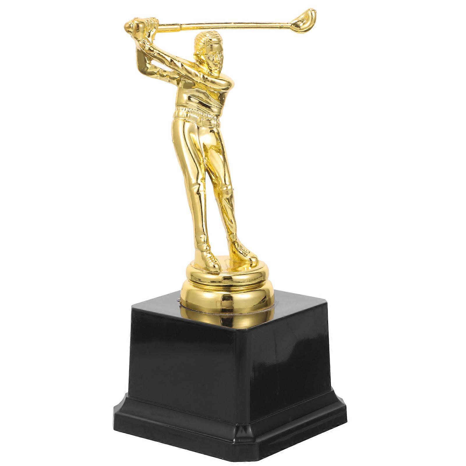 Creative Trophy Decor 6Pcs With Golf Playing Statue Ideal Shows Recognition For Kids 17X7.5Cm Durable Material