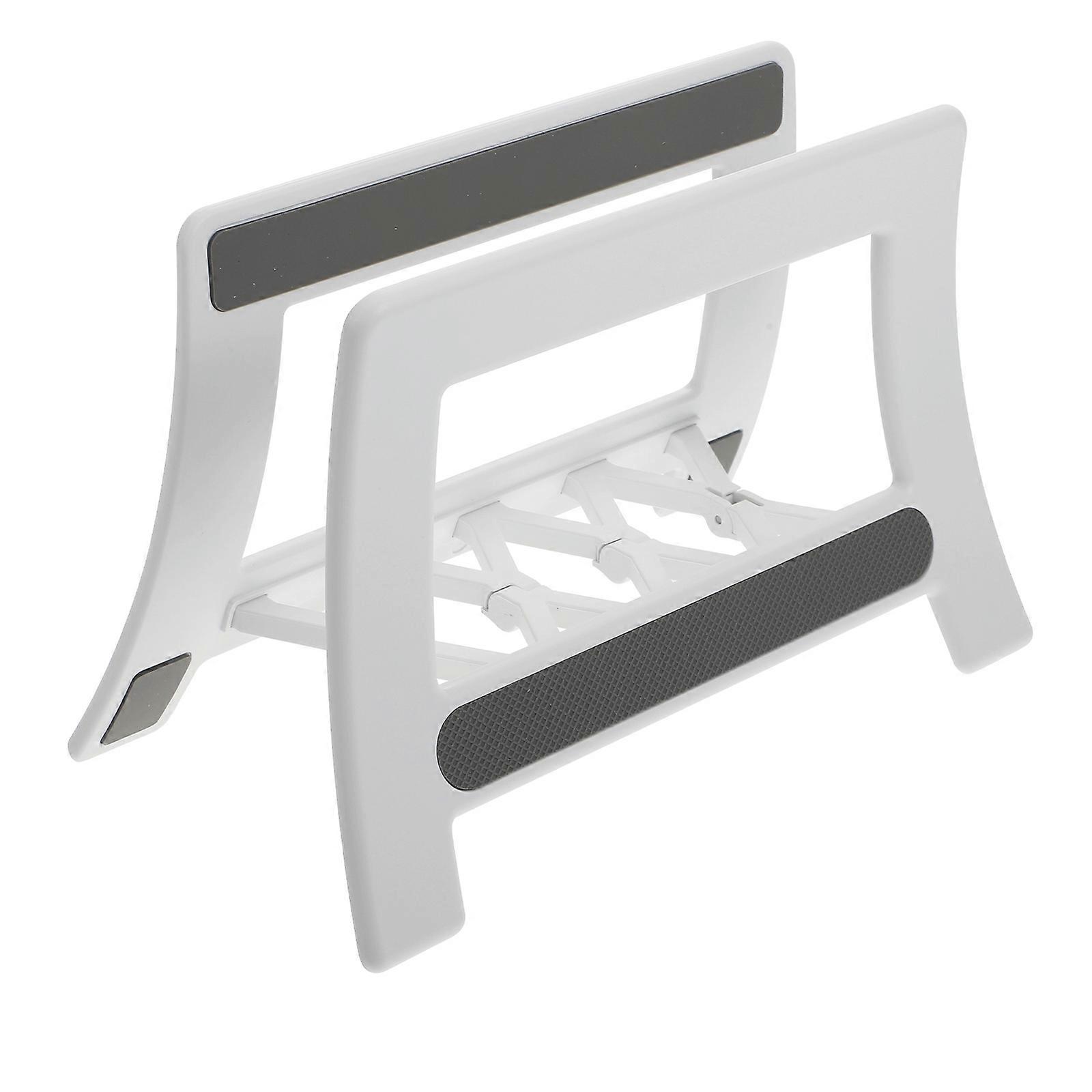 Vertical Laptop Stand Tablet Holder Desk Support with 2Pcs for Storage