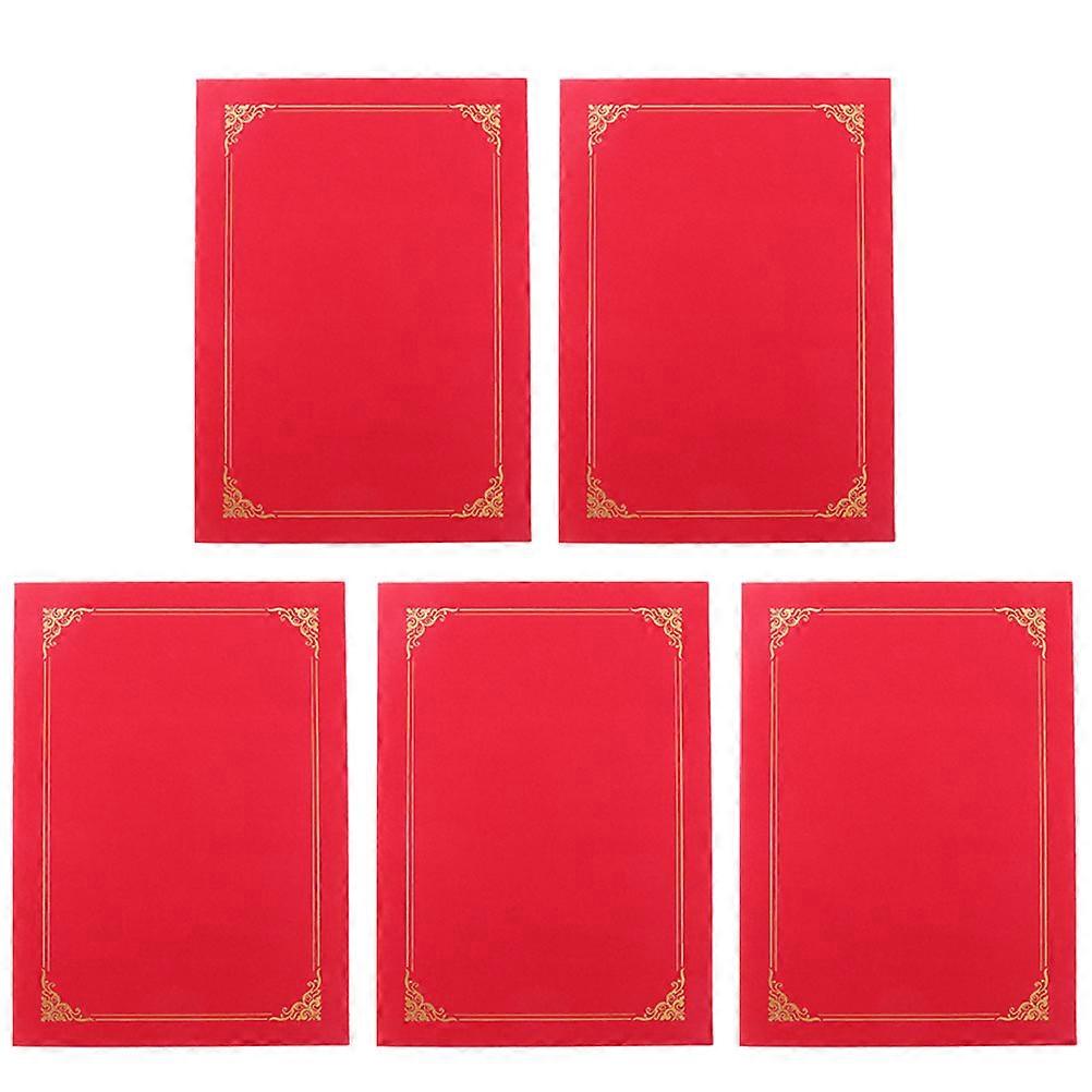 Certificate Envelope Multi-Use Paper Diploma Holders for 25Pcs Red Color