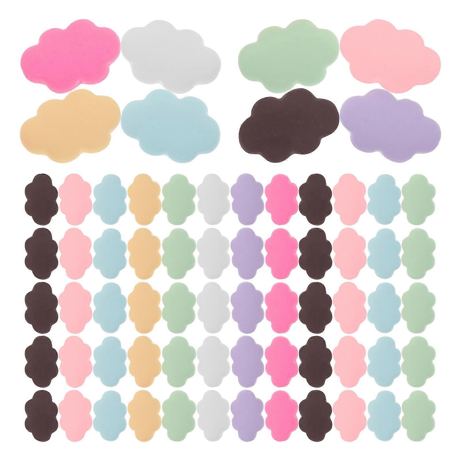 Resin Flatback Cloud Charms for Phone Shell Decoration with 80Pcs Ornaments