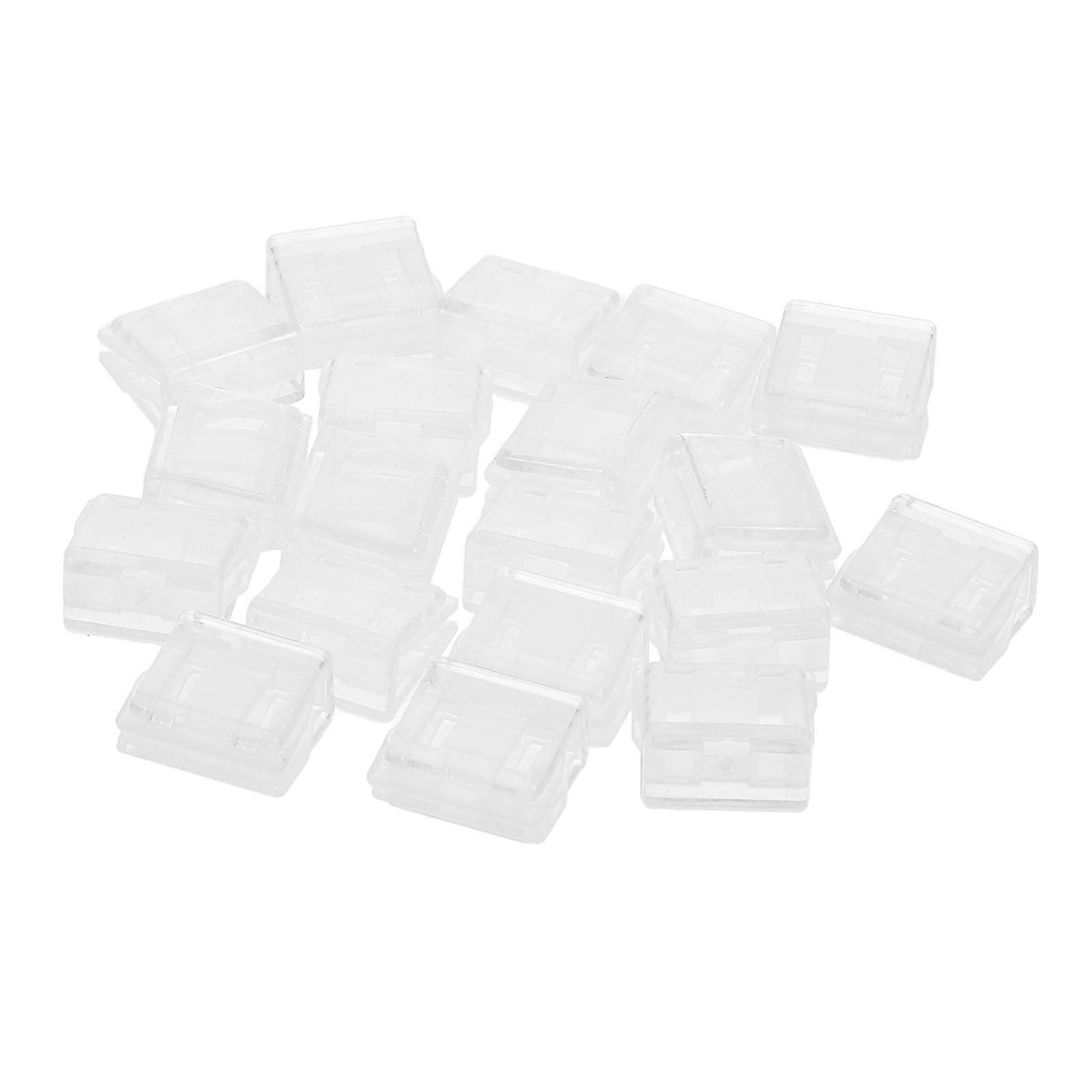 Transparent Plastic Paper Clips Holder for Document Organizing 100Pcs