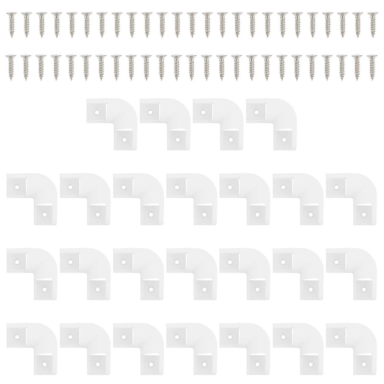 L Shape Corner Connection LED Light Strip Connectors for Light Strip 25Pcs