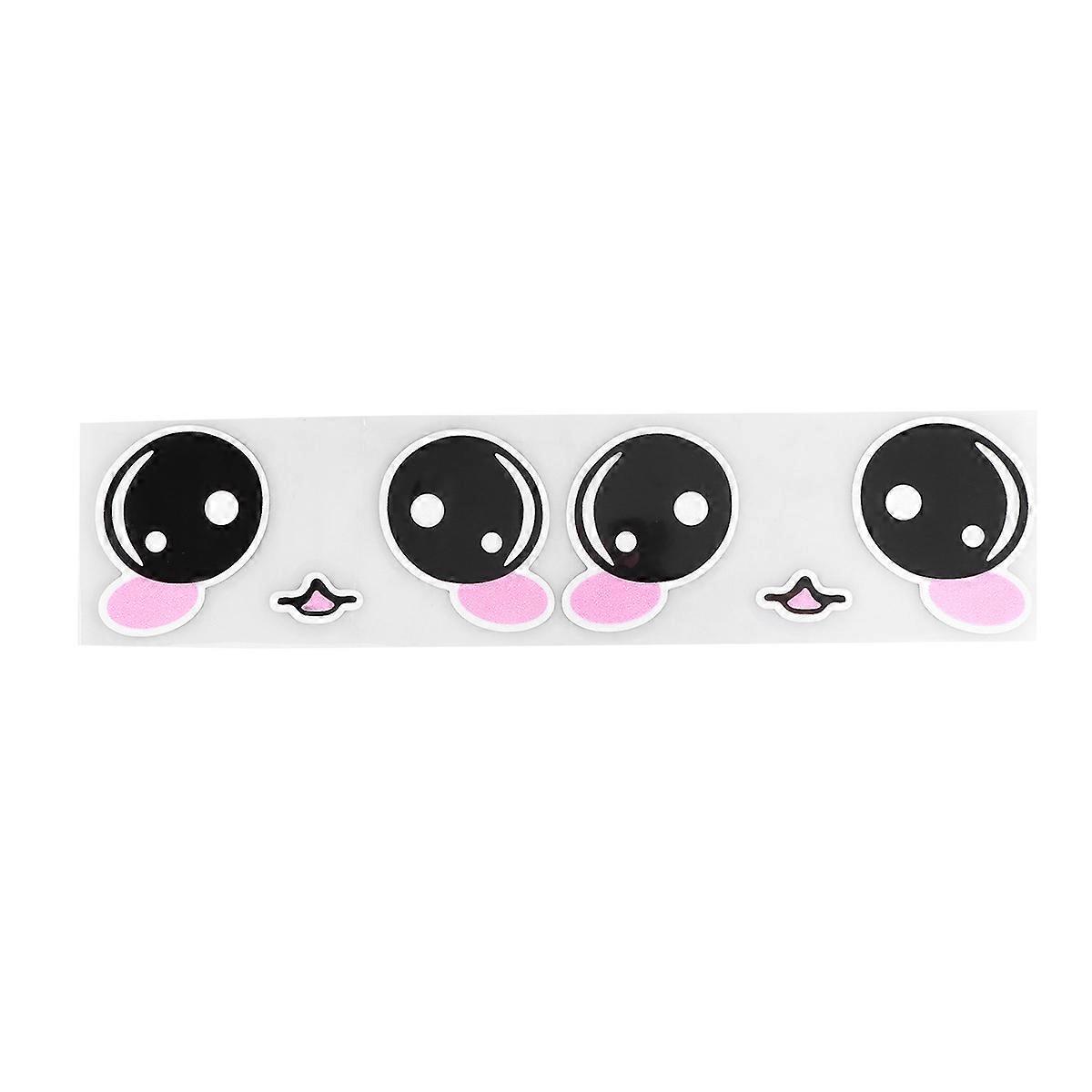 Car Stickers Smile Smiling Face Rearview Mirror Decals for Car Use 3Pcs A Pair
