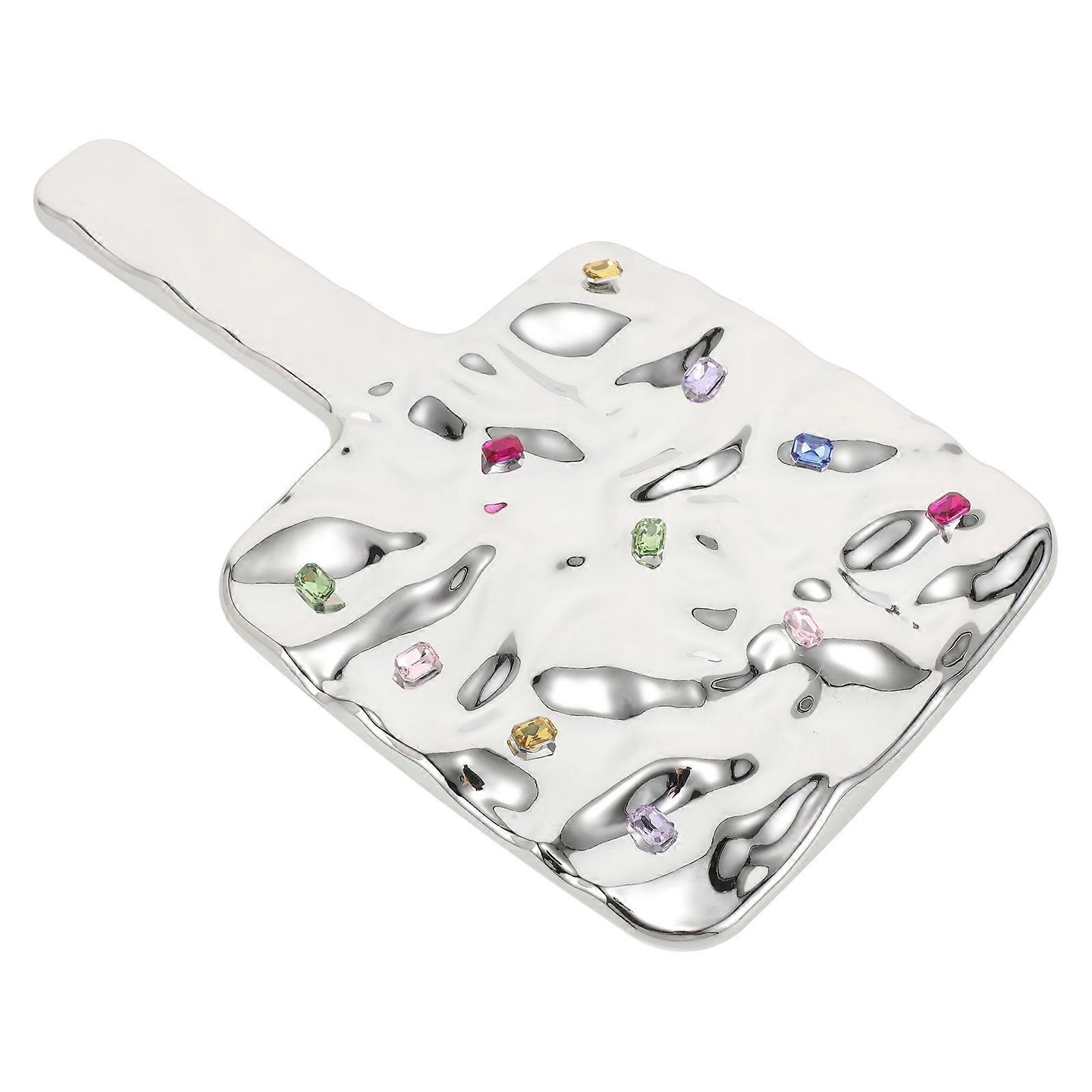 Stylish Vintage Handheld Mirror with Handle for Makeup 5Pcs Pack