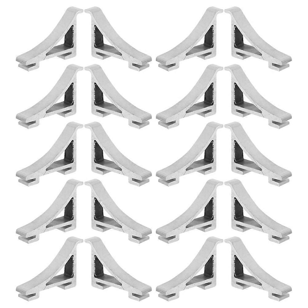 Aluminum Refrigerator Clamp Shelf Clips for Efficient Storage 60Pcs Set