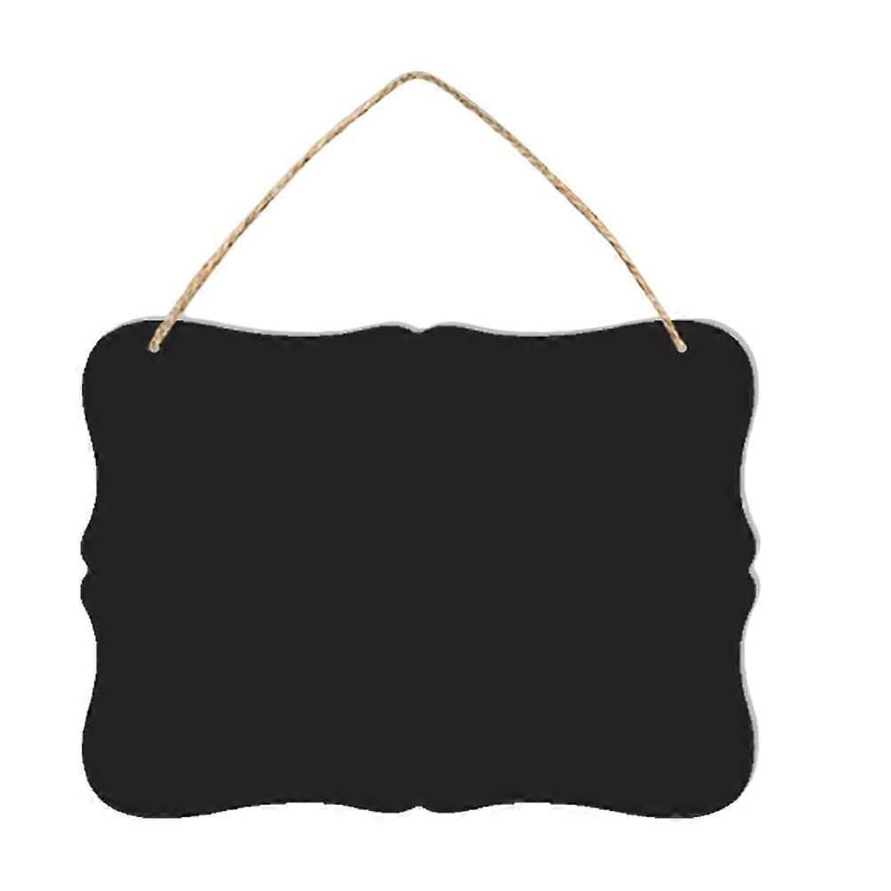 Black Chalkboard Sign Double-Sided for Reusable Message with Hanging String