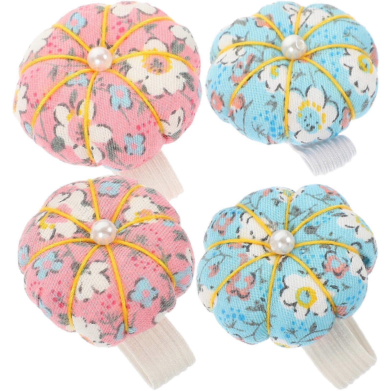 Needle Cushion Sewing Accessories Portable Needle Storage Assorted Color 4Pcs