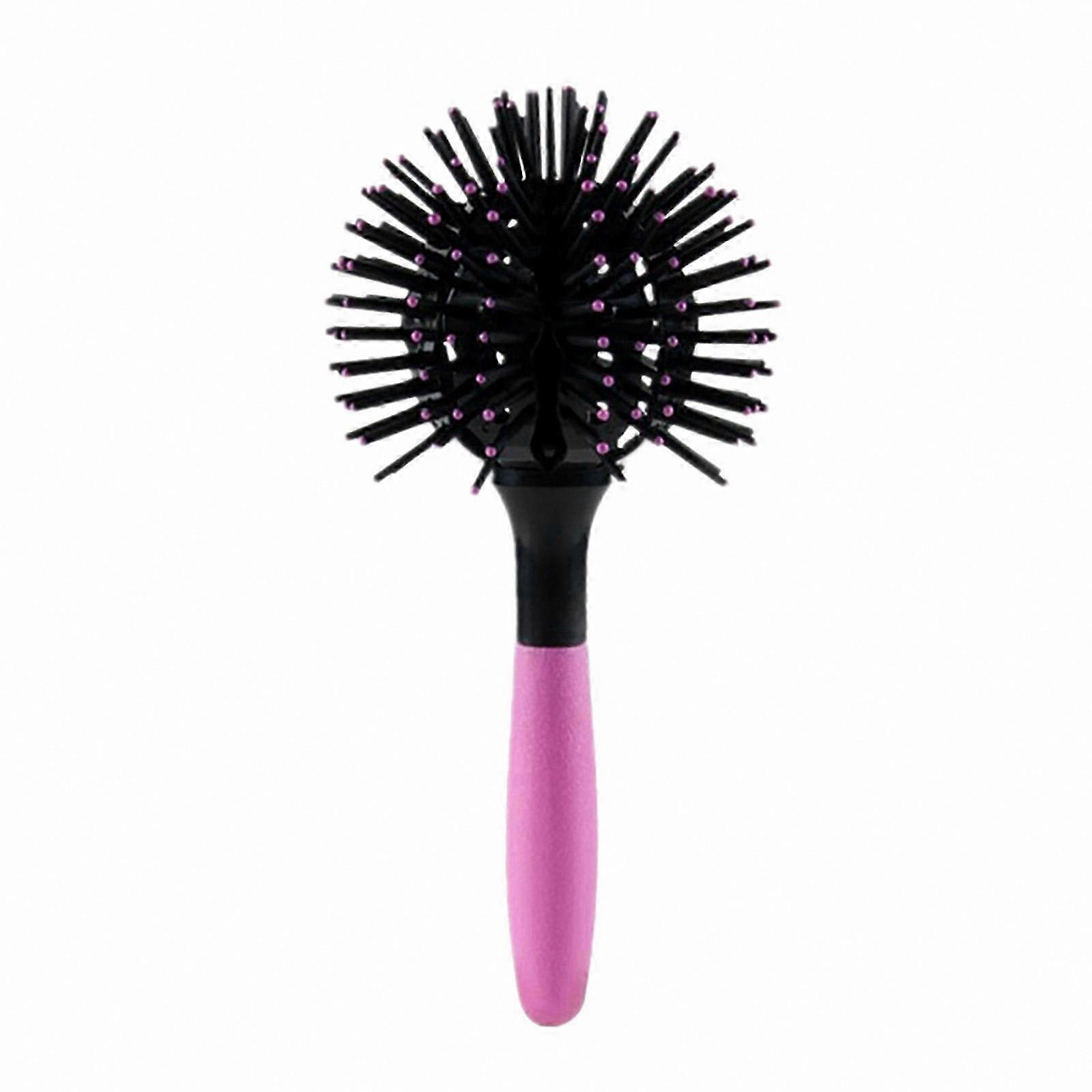 3D Styling Round Hairbrush for Salon Curls and Waves Comb Tool