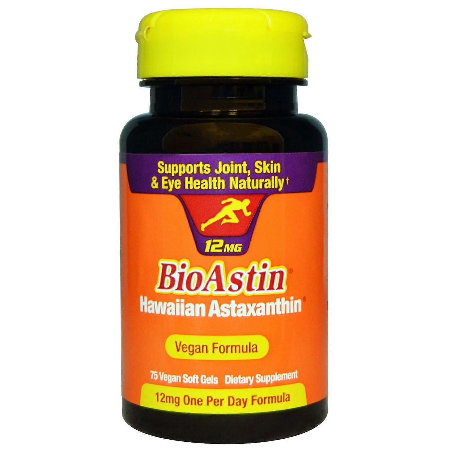 Nutrex Hawaii, BioAstin, 12 mg, 75 Vegan Soft Gels
