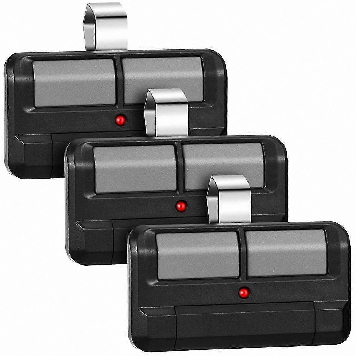 Two-Button Garage Door Opener Remote with 2.0 Learning Function, Compatible with 972LM 372LM 62LM 974LM, 3-Pack