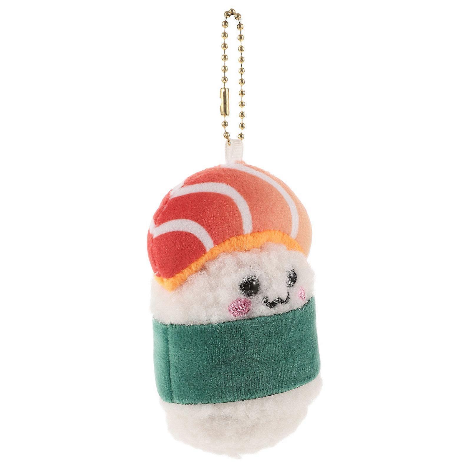 Japanese Plush Sushi Keychain for Decor 5Pcs Adorable Salmon Plush Toy Set