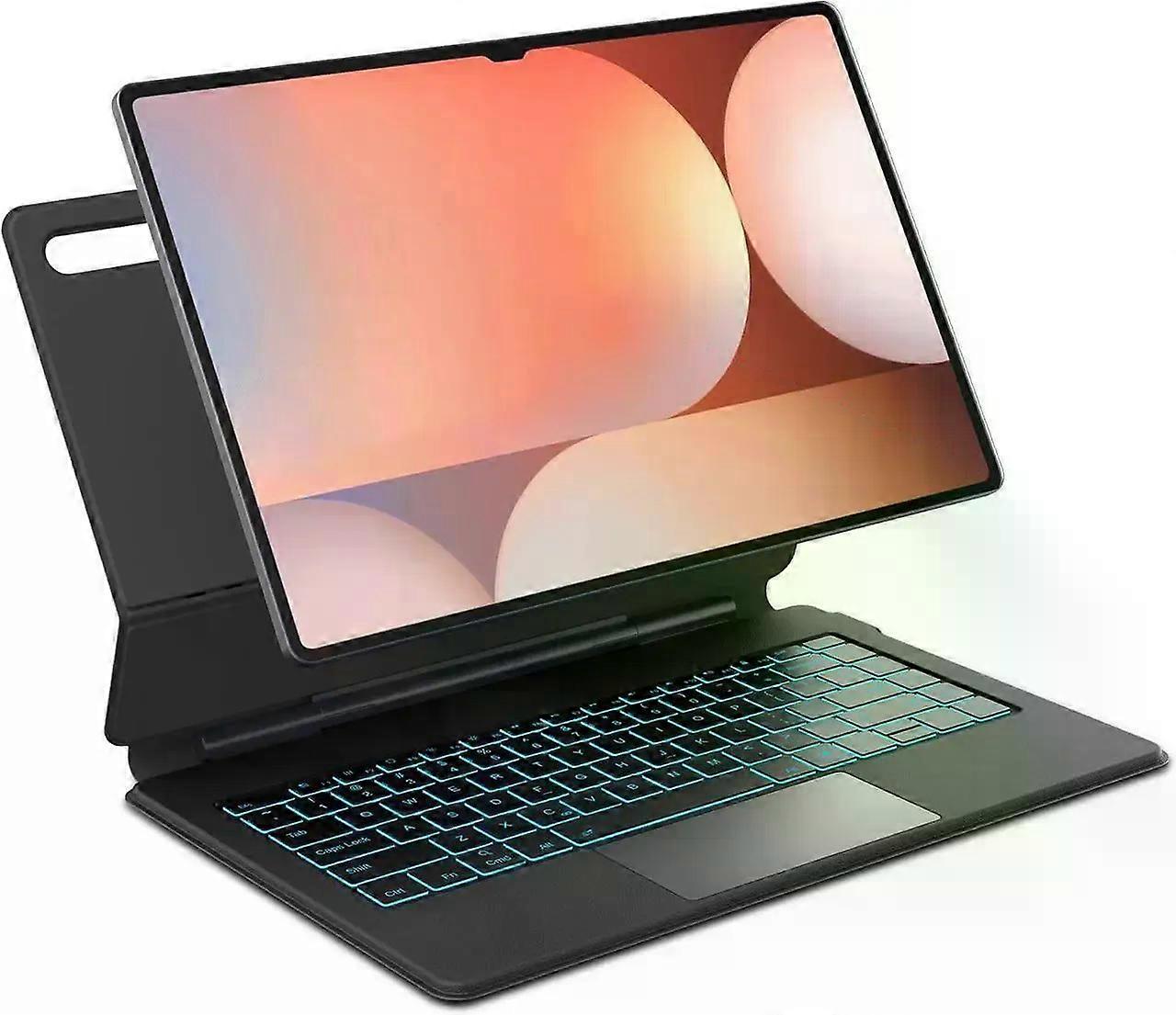 Keyboard Case for Samsung Galaxy Tab S10 Lite / S10 FE / S9 FE 5G 10.9 inch / S9 / S8 / S7 11 inch Magic Floating Cantilever Magnetic Stand, 3-Level 7