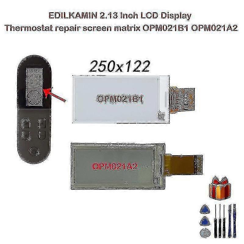Edilkamin 2,13 Zoll LCD-Display Thermostat Reparatur Bildschirm Matrix Opm021b1 Opm021a2 Hink-e0213a22