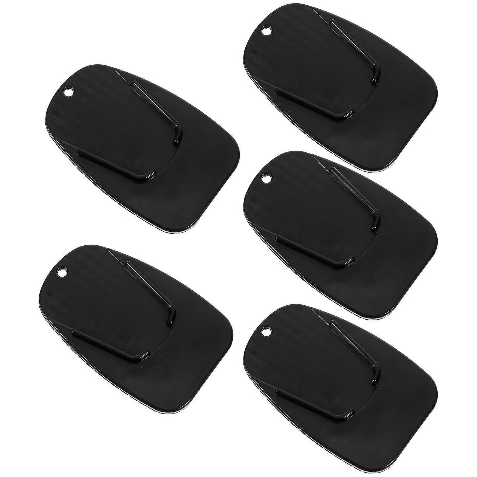 Motorcycle Foot Peg Bracket Motorcycle Side Stand Pads for 20Pcs Black