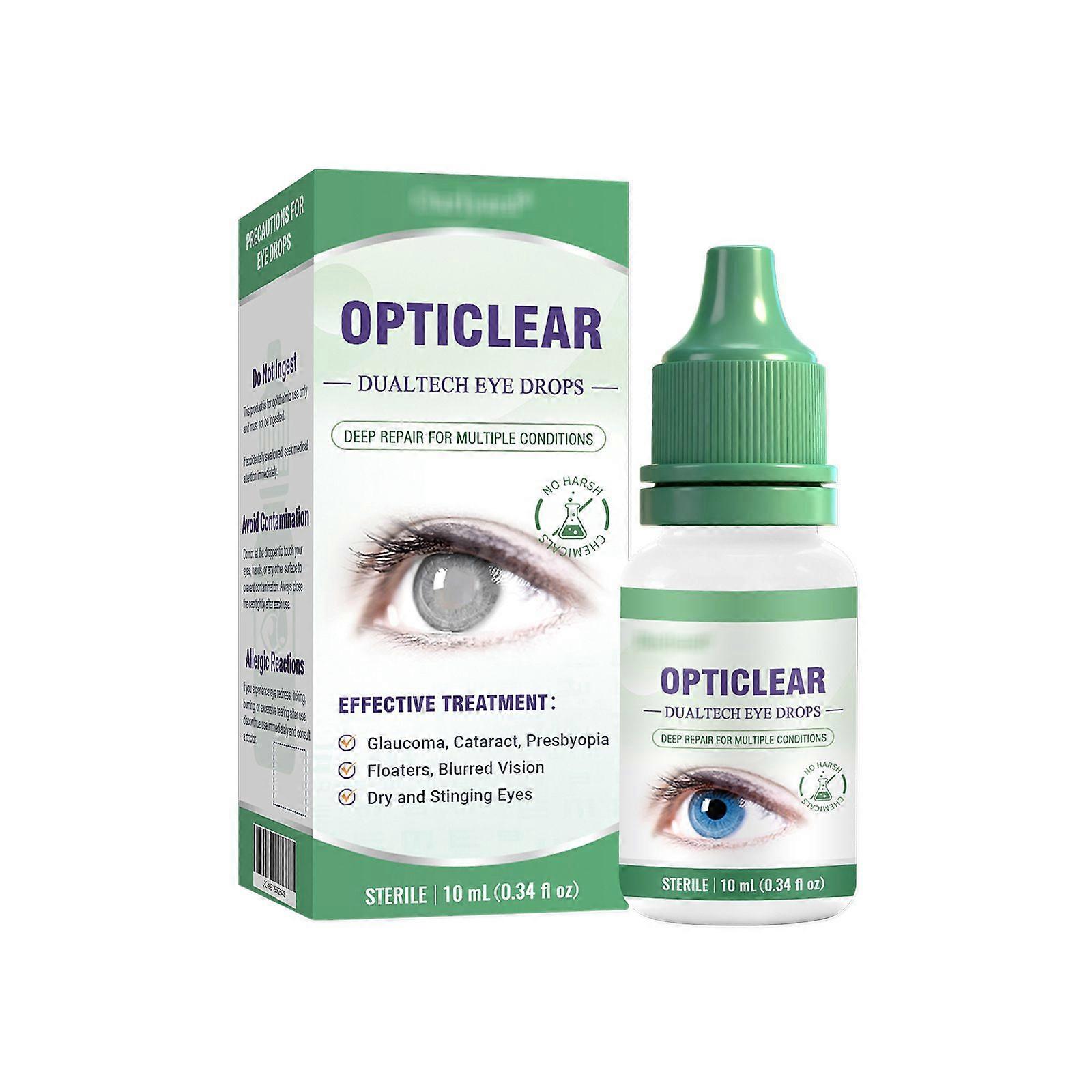 Lubricant Eye Drops Serum 10ml, Deep Repair for Multiple Eye Conditions, All-In-One Drops for Dry & Stinging Eye & Blurred Vision