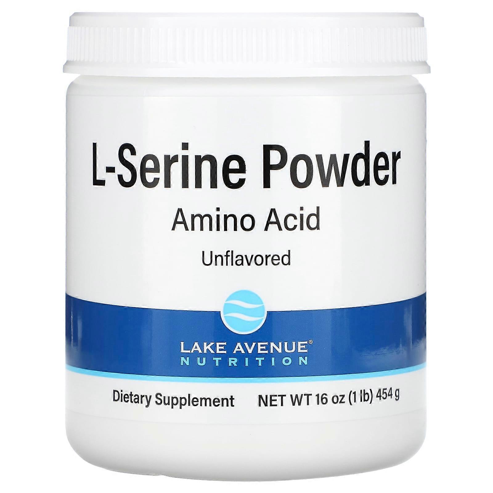 L-Serine, Unflavored Powder, 1 lb (454 g)