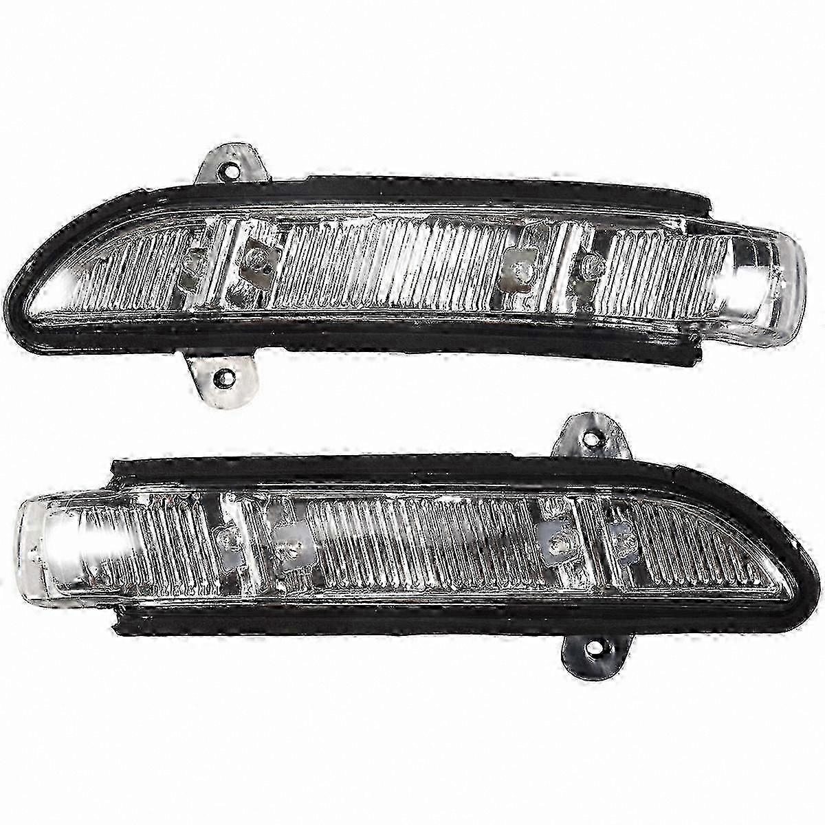 LED Yellow Turn Signals for Front Side Mirror Pair Left Right Fit CL W216 S W221 E W211 CLS W219